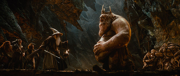 Gandalf frente al Rey Trasgo.