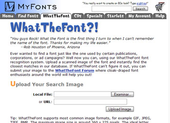 Busca fuentes con una imagen